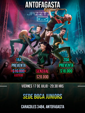 Antofagasta preventa agotada Jazztick Concierto Gamer (Antofagasta)